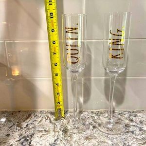 Rae Dunn Champagne Glasses NWT